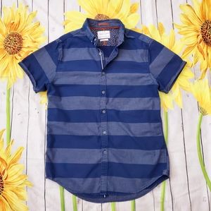 "Denim & Flower" Short Sleeve Shirt